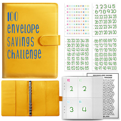 100 envelope challenge saving binder