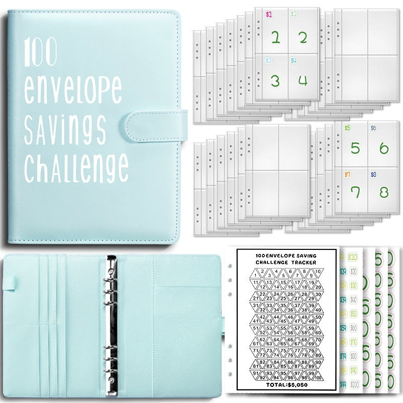 100 envelope challenge saving binder