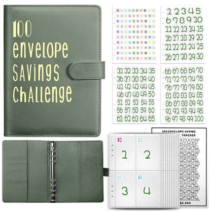 100 envelope challenge saving binder