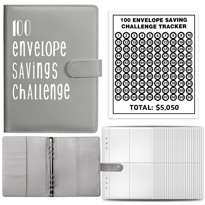 100 envelope challenge saving binder