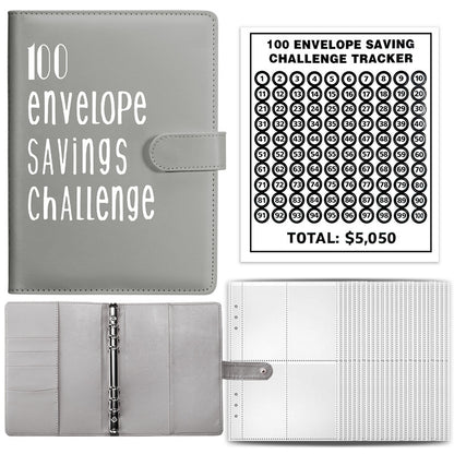 100 envelope challenge saving binder