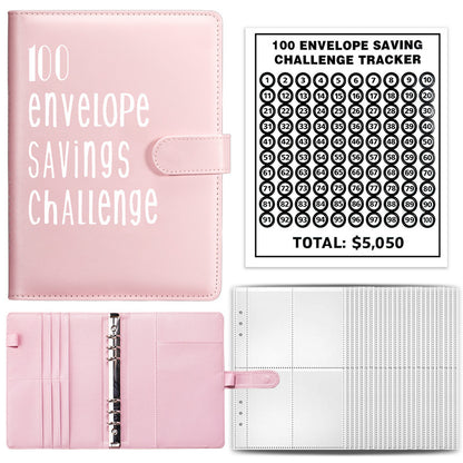 100 envelope challenge saving binder