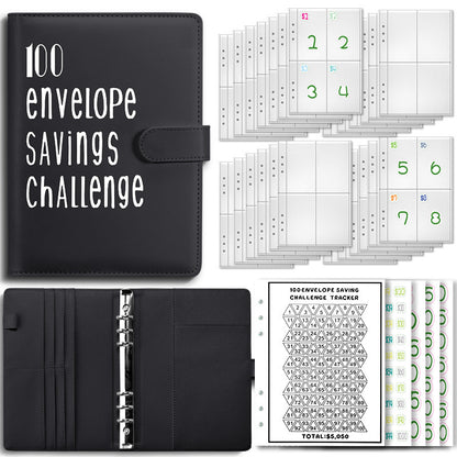 100 envelope challenge saving binder