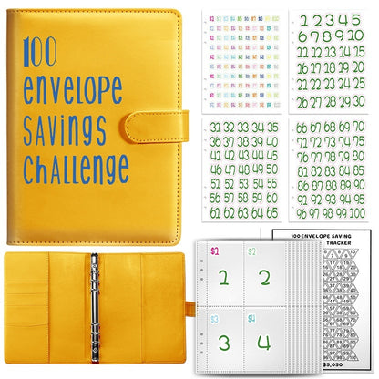 100 envelope challenge saving binder