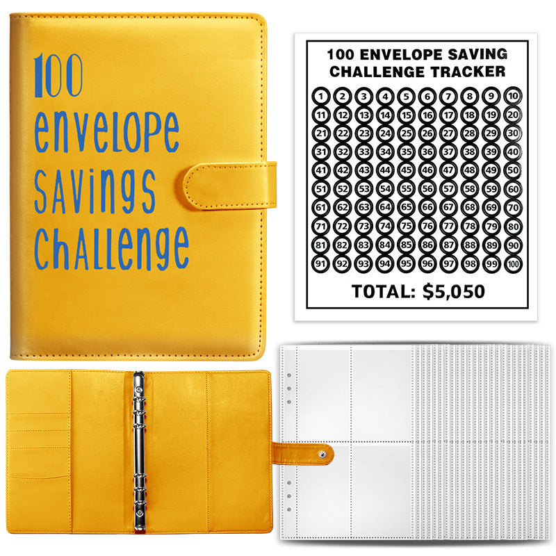 100 envelope challenge saving binder