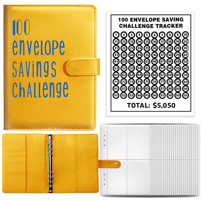 100 envelope challenge saving binder