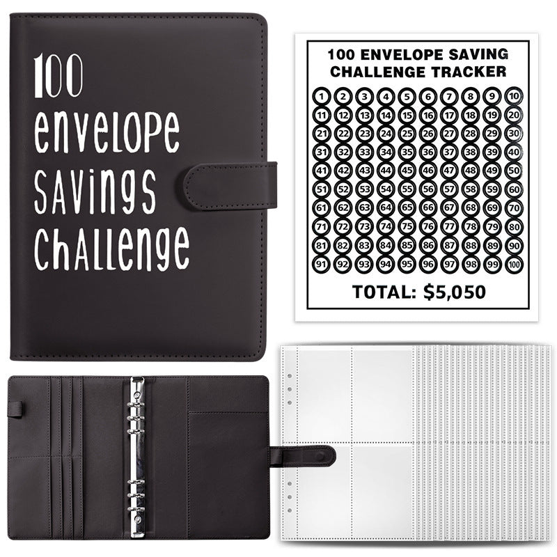 100 envelope challenge saving binder