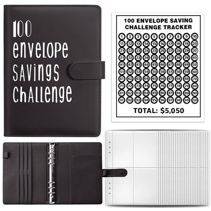 100 envelope challenge saving binder