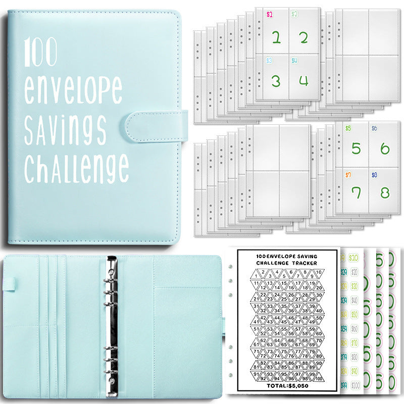 100 envelope challenge saving binder