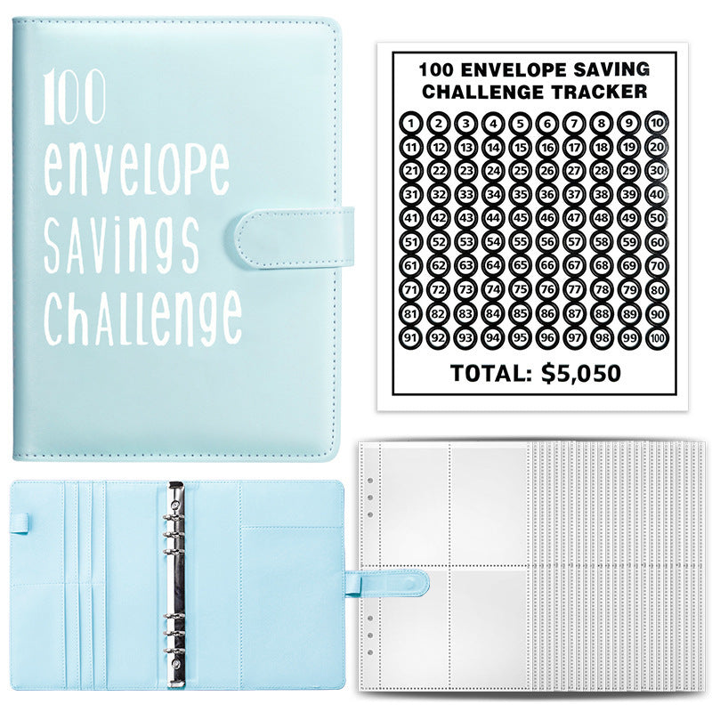 100 envelope challenge saving binder