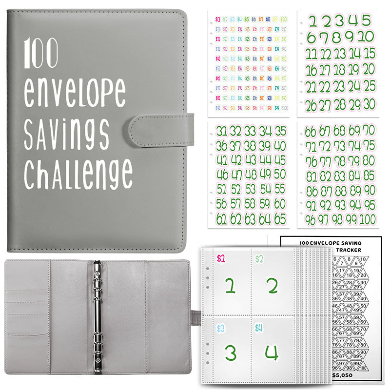 100 envelope challenge saving binder