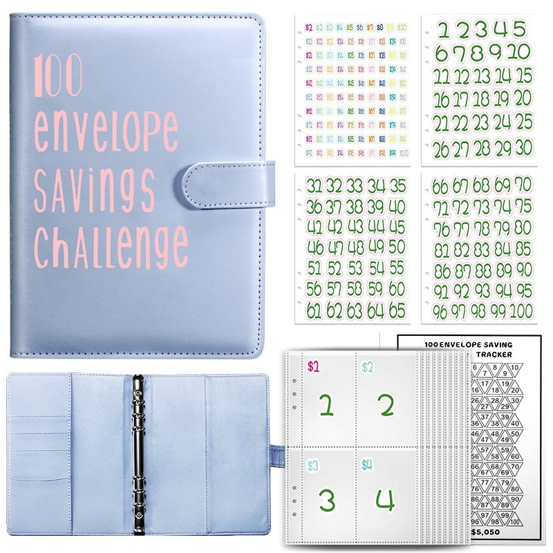 100 envelope challenge saving binder