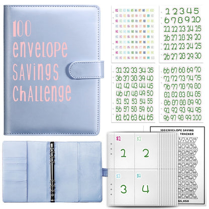 100 envelope challenge saving binder