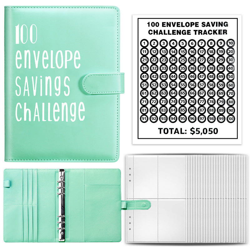 100 envelope challenge saving binder