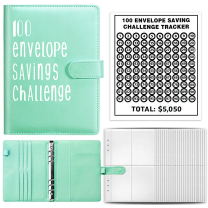 100 envelope challenge saving binder